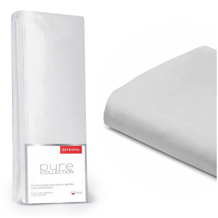 Lenjerie de pat 220 x 200 Satin cu elastic Pure 06