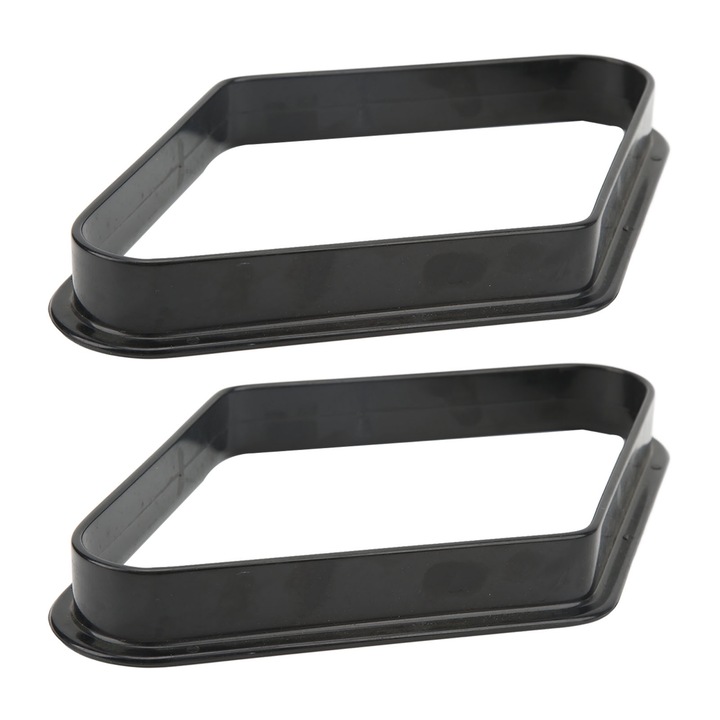 Set 2 suporturi bile biliard, Enforose, forma diamant, plastic, negru, 20.1x28.9x3.1cm