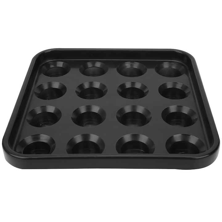 Tava pentru bile de biliard, Enforose, 16 gauri, vinil, 25x25x4cm