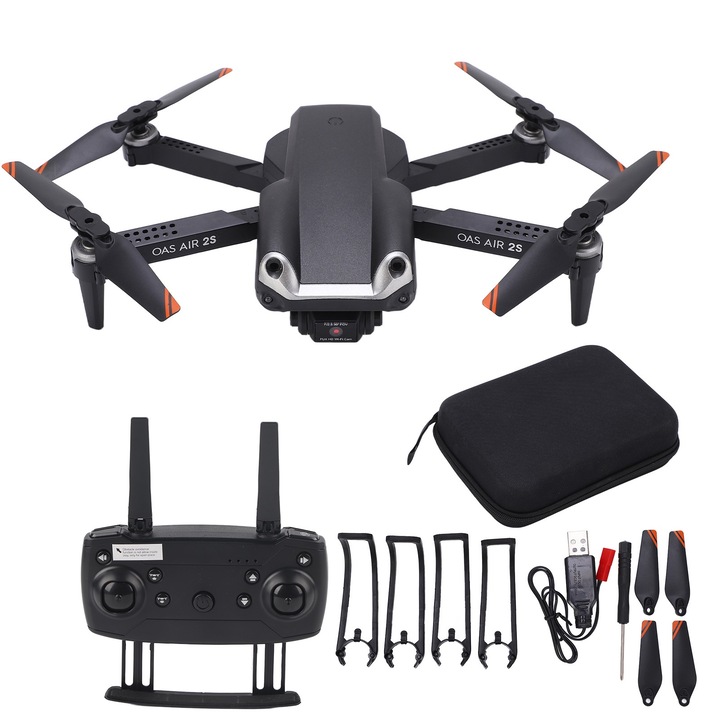 Összecsukható RC repülőgép hordozható 4K HD drón infravörös fénnyel 4 tengelyes akadályelkerüléssel