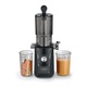 Slow juicer/ storcator cu presare la rece Caso Germany, pastreaza vitaminele si mineralele, Ø105 mm, capacitate 800 ml litru, rezervor pulpa 800 ml, sistem de siguranta, f​​unctie anti-picurare, baza antiderapanta, usor de curatat, design slim, negru