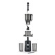 Slow juicer/ storcator cu presare la rece Caso Germany, pastreaza vitaminele si mineralele, Ø105 mm, capacitate 800 ml litru, rezervor pulpa 800 ml, sistem de siguranta, f​​unctie anti-picurare, baza antiderapanta, usor de curatat, design slim, negru