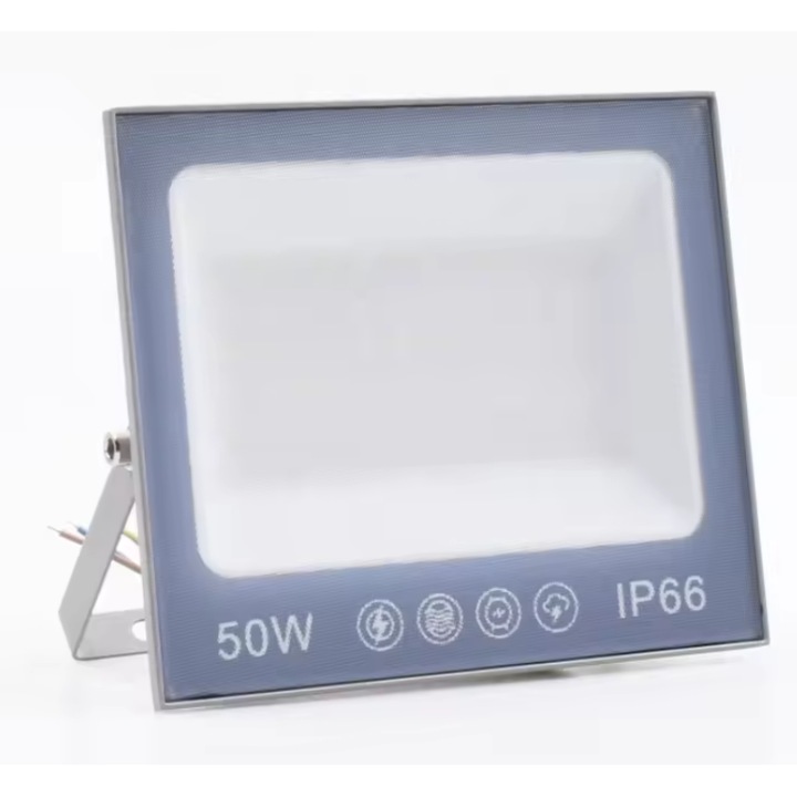 Proiector LED 50W, LED, 220V, subtire, alb rece 6500 K, 2000lm, BZRSH, 15 x 17 cm