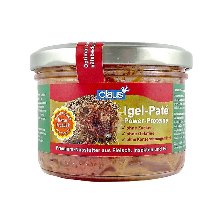 Hrana umeda pentru arici, borcan, Claus, 190 gr