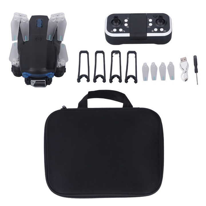 S98 drón akadályelkerüléssel, 4K kamerával, összecsukható kialakítással, alkalmazásvezérléssel, 7V 1800mAh, 18 perc üzemidővel