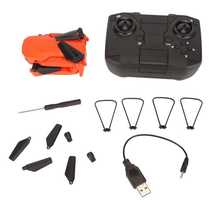 Drona Mini, 4K, camera duala HD, control de la distanta, 8.5x6x4cm, set complet