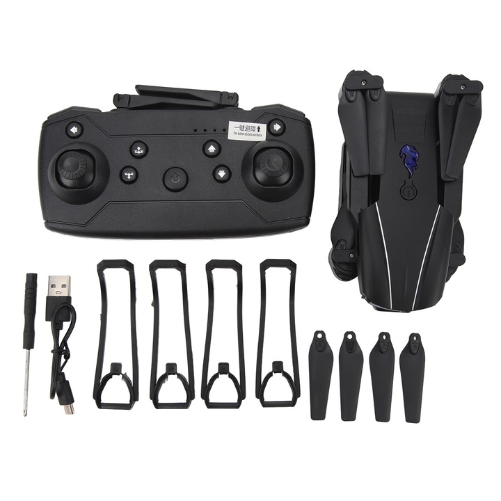 Мини дрон S85, двоен 4K, избягване на препятствия, 50x увеличение, множество цветове