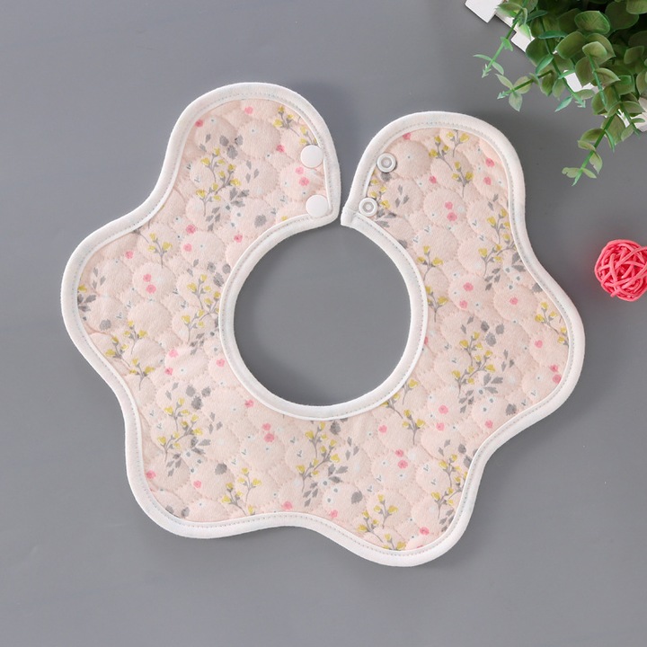 Jormftte pamut babaelőke, uniszex, virágmintás