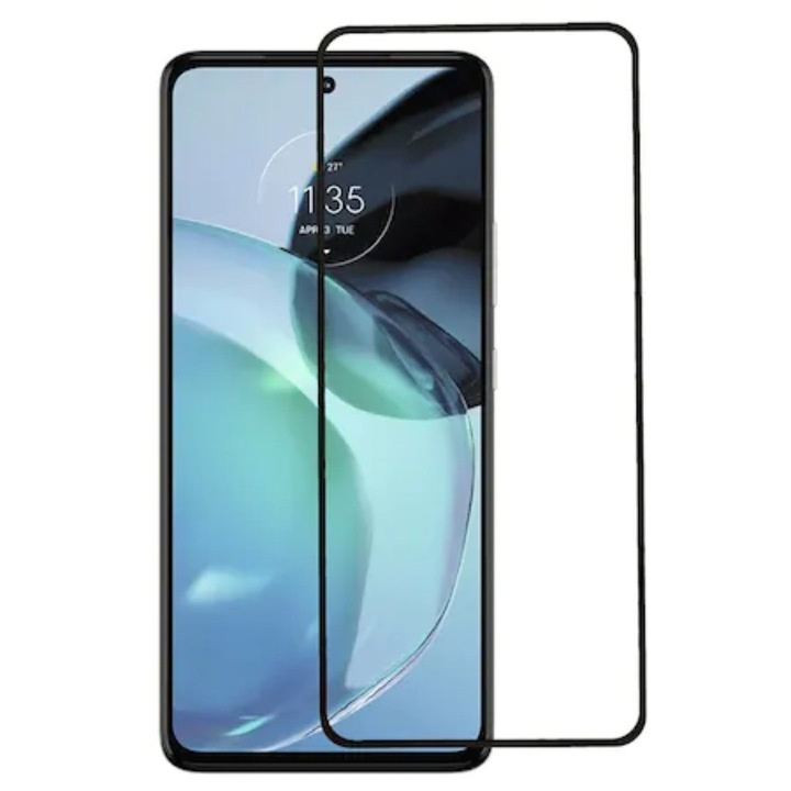 Folie de Protectie din Sticla compatibila cu Motorola Moto G72 cu Kit Montare Inclus, Adeziv pe toata suprafata, Protectie Anti-Zgarieturi si Socuri