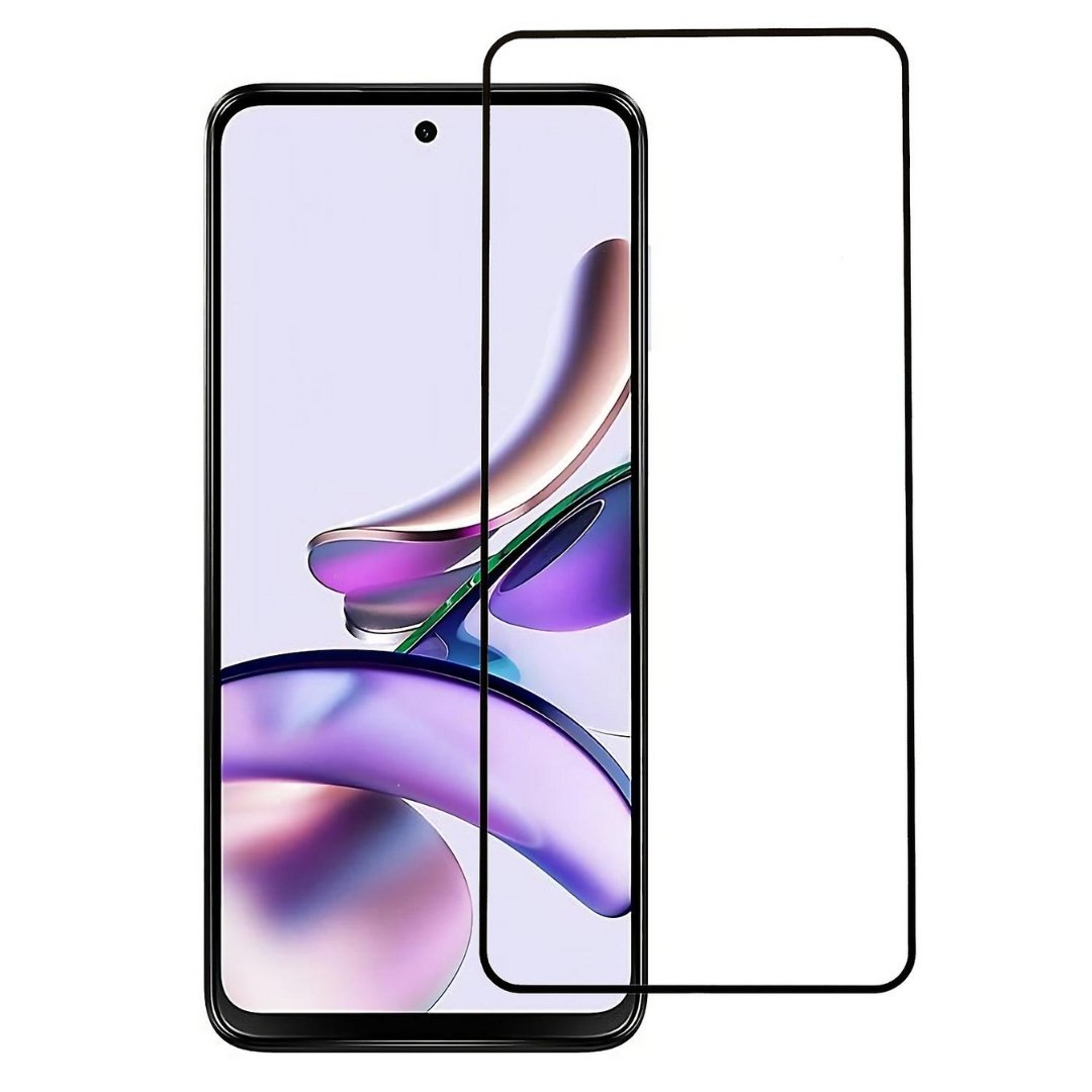 Folie de Protectie din Sticla compatibila cu Motorola Moto G23 cu Kit Montare Inclus, Adeziv pe toata suprafata, Protectie Anti-Zgarieturi si Socuri