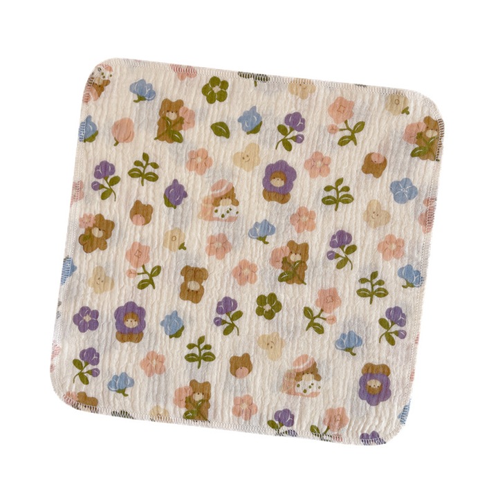 Jormftte pamut babatörölköző, uniszex design, kompakt méret, sokoldalú felhasználás