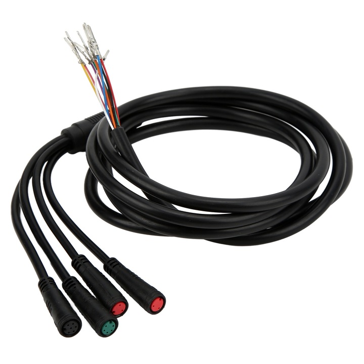 Cablu de alimentare pentru trotineta electrica, Enforose, Plastic, 129 cm, Negru