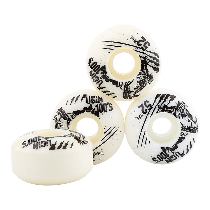 4db gördeszka kerék készlet, Mmgoqqt, poliuretán, 52 mm