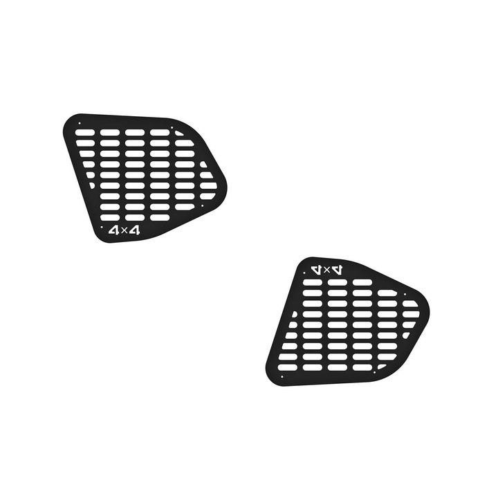 Set ornamente metalice pentru protectie geamuri mici spate compatibile DACIA DUSTER I 2009 - 2017