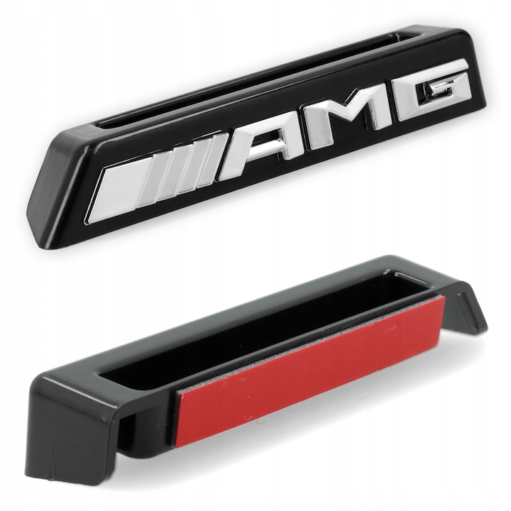 Самозалепваща емблема MERCEDES AMG 8, 5x2, 5x1, 5 см Черен/сребрист