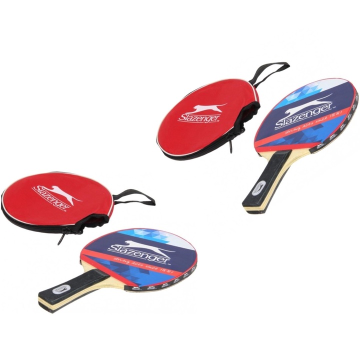 Set 2 palete tenis de masa cu husa, Slazenger