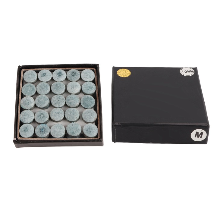 50 bucati varfuri de tac de biliard, inlocuire varfuri de tac de biliard cu cutie, accesorii de biliard de 10 mm