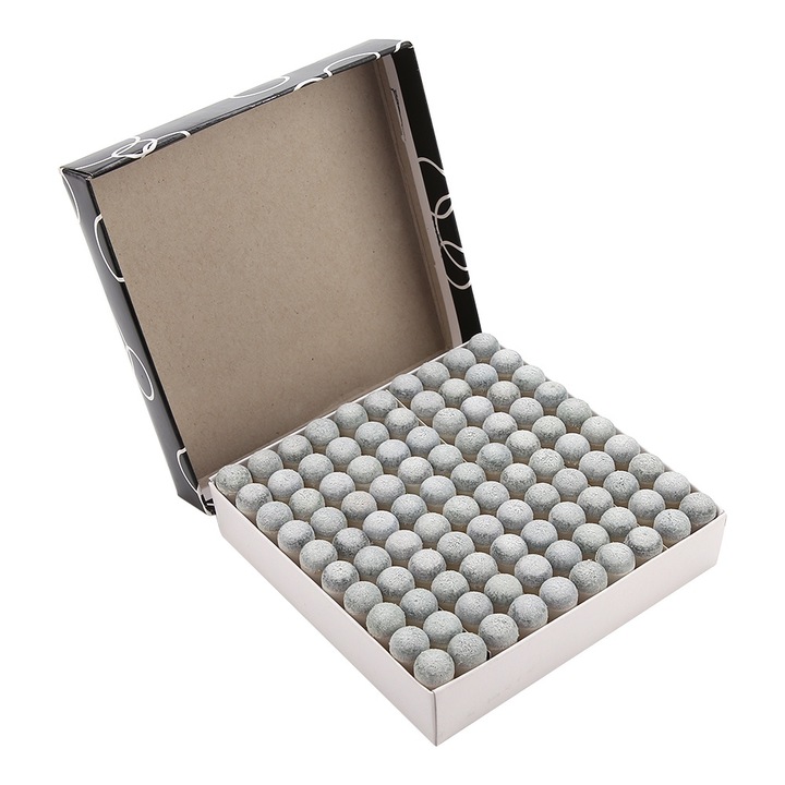 100 darabos biliárd dákóvég készlet, 10 mm, fehér/szürke