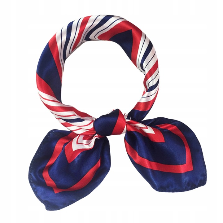 Esarfa, Korbi, Material Moale Si Usor, Stil Elegant, Versatila, 48 x 48 cm, Rosu, Albastru