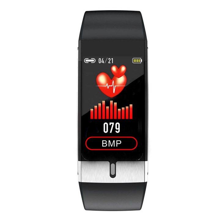 JK66 Интелигентна гривна за измерване на телесна температура на открито, мониторинг на съня, сърдечен ритъм, спорт, бягане, водоустойчив часовник с USB зареждане