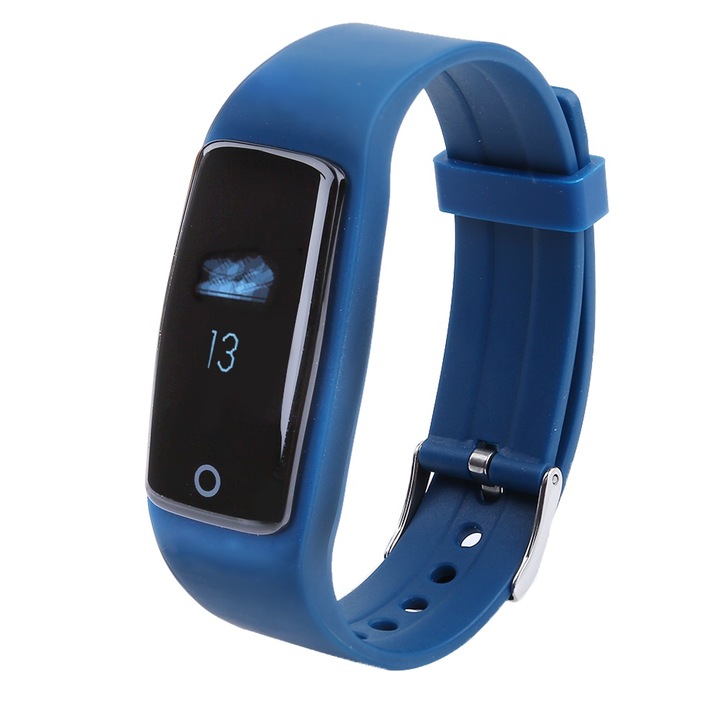 Многофункционален водоустойчив Bluetooth часовник, монитор за сърдечен ритъм, монитор за сън (черен)