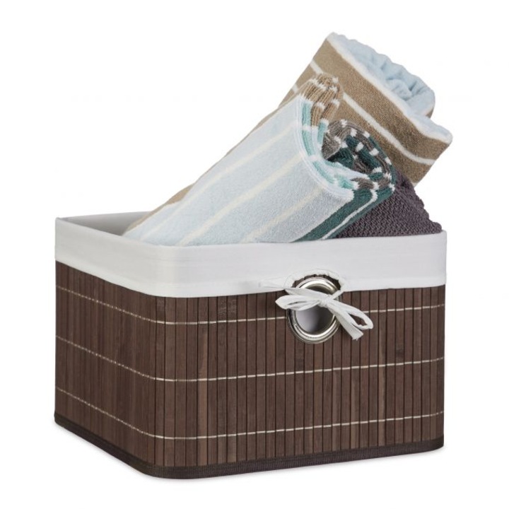 Cutie depozitare Relaxdays, Bambus, Maro, 10020067_93