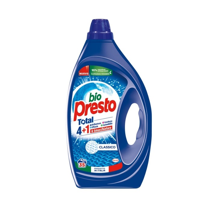 BIO PRESTO Folyékony mosószer, 35 mosás, 1575 ml