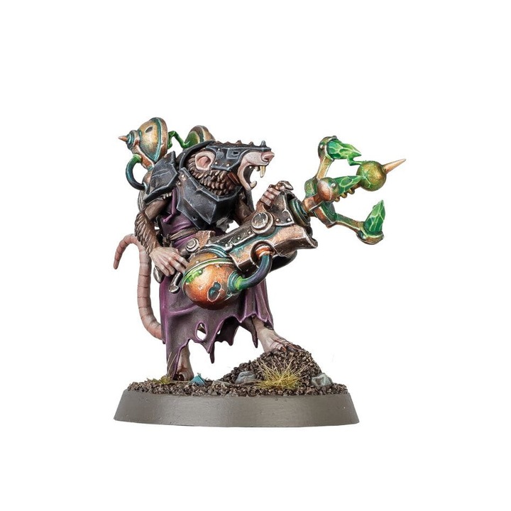 Warlock Galvaneer Skaven Warlock Age of Sigmar Game Expansion Games Workshop 10 Piece Grey