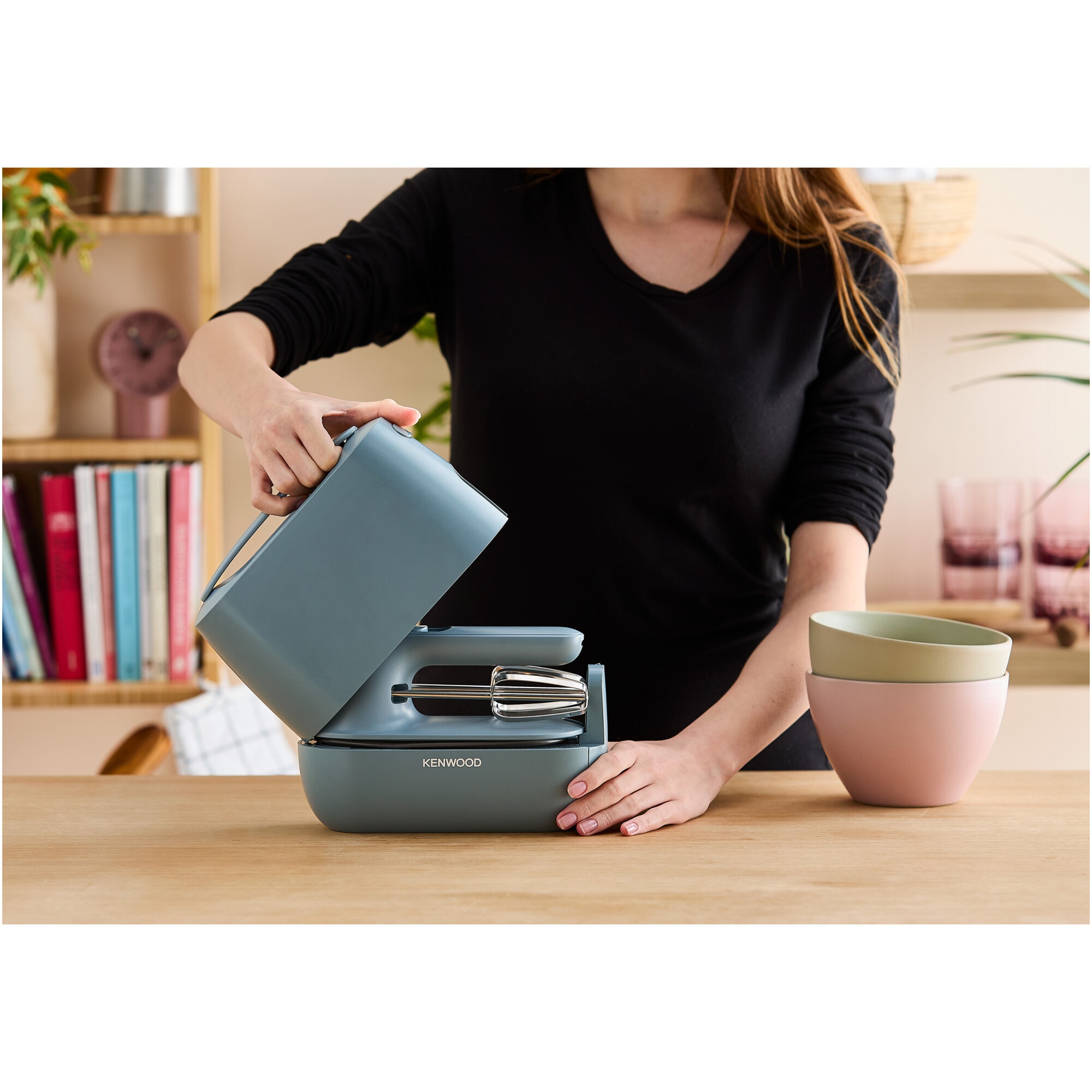 Mixer de mana Kenwood QUICKMIX GO HMP40.000GY, 350 W, 5 viteze, 2