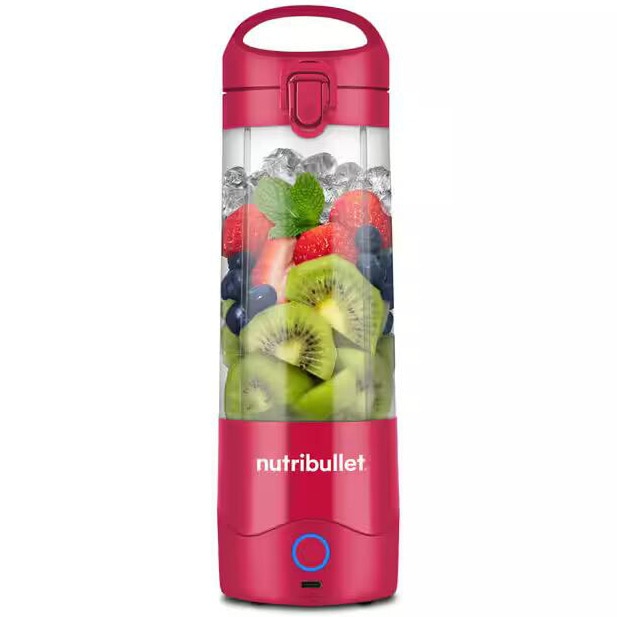 Blender portabil Nutribullet® NBP003MA, cupa 475 ml, USB-C, magenta