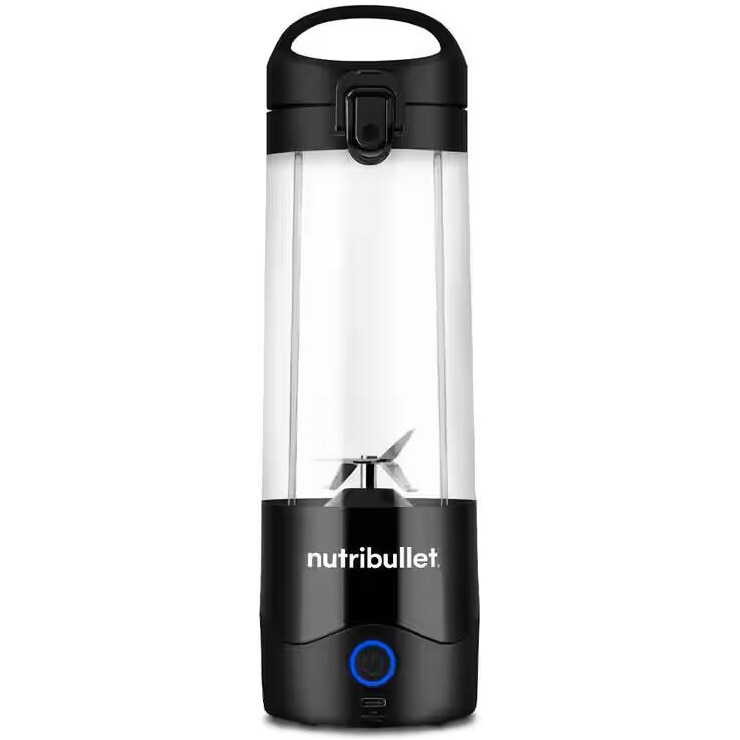 Blender portabil Nutribullet® NBP003B, cupa 475 ml, USB-C, negru