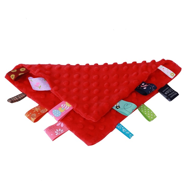 Jormftte kényelmes babatakaró, puha anyag, garantált biztonság, piros