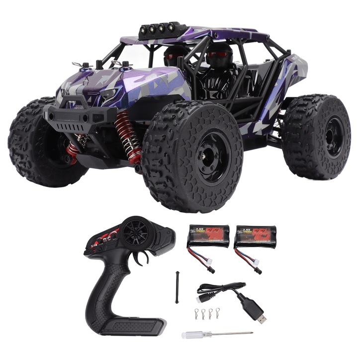 Jormftte távirányítós autó 1:18, nagy sebességű, terepjáró, 36km/h, 2 szín, 40 perc üzemidő