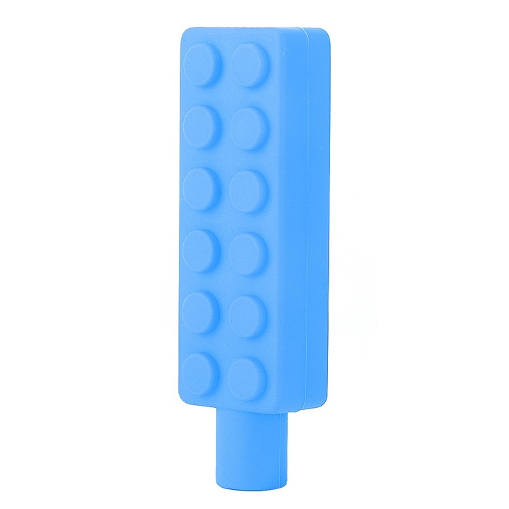 Jormftte rágónyálka, élelmiszeripari szilikon, kék, 3 év+