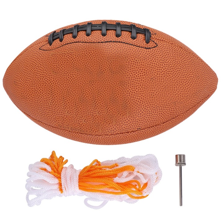 Jormftte rögbi labda, PU, 9-es méret, tartós, könnyű, butil belső, vegyi szálas külső, beltéri/kültéri edzés