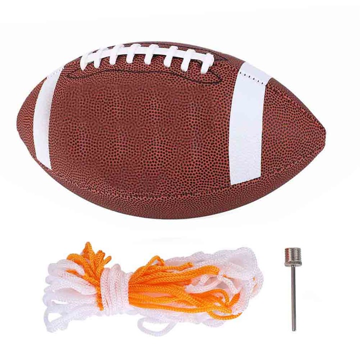 Jormftte rögbi labda, 9-es méret, PU anyag, könnyű, beltéri/kültéri edzéshez