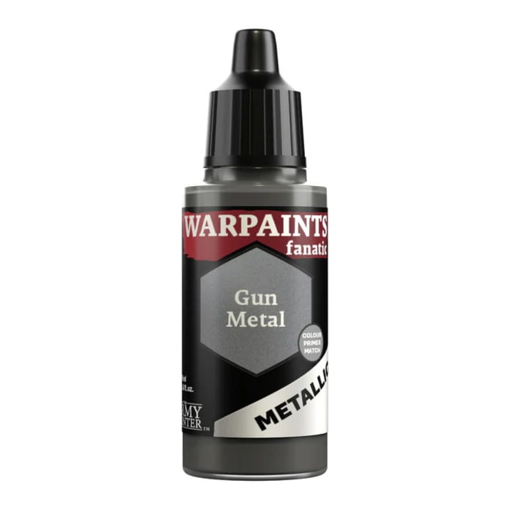 Paint WP3193 Metallic Gun Metal, The Army Painter Warpaints Fanatic, 18ml