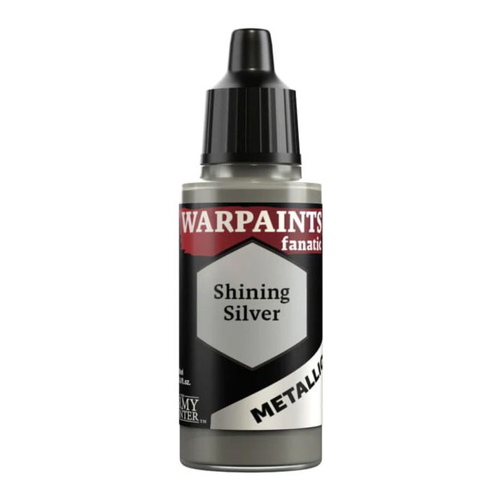 Festék WP3191 Metallic Shining Silver, The Army Painter Warpaints Fanatic, 18ml