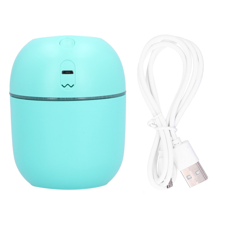Umidificator mic Jormftte, ultra silentios 35db, cu lumina de noapte, portabil, USB, alb