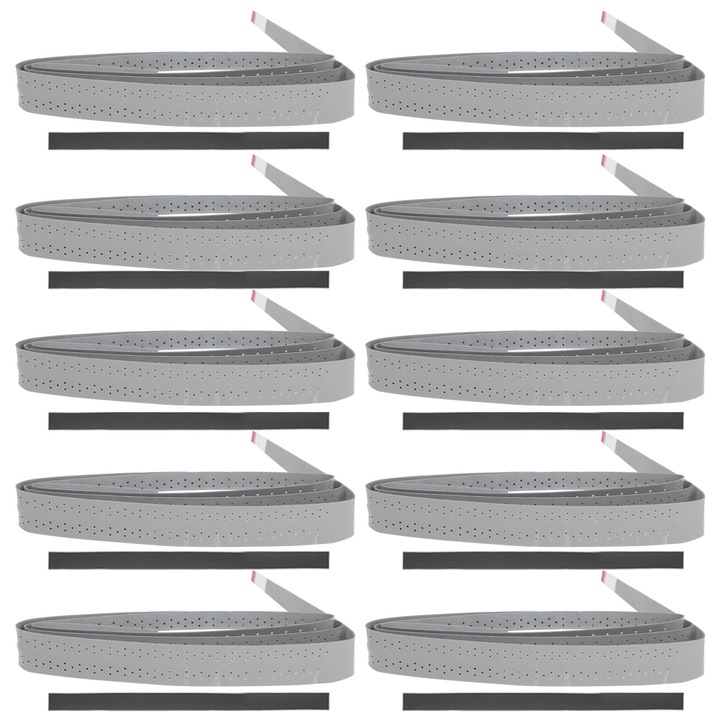 Tollaslabda ütő Overgrip perforált tapadásgátló horgászbot izzasztó szalag markolat szürke