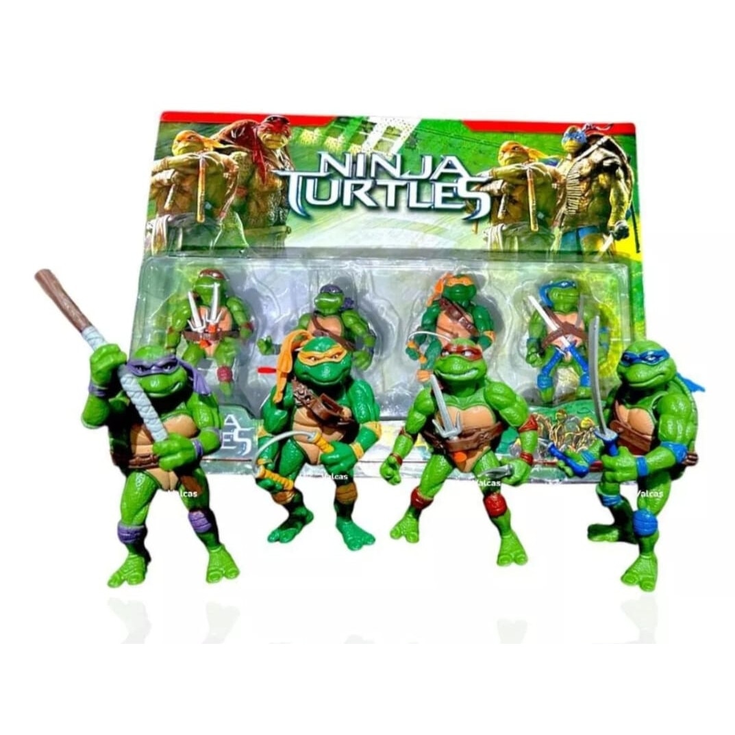 Set 4 Figurine, AYDE, Testoasele Ninja 10 cm - eMAG.ro