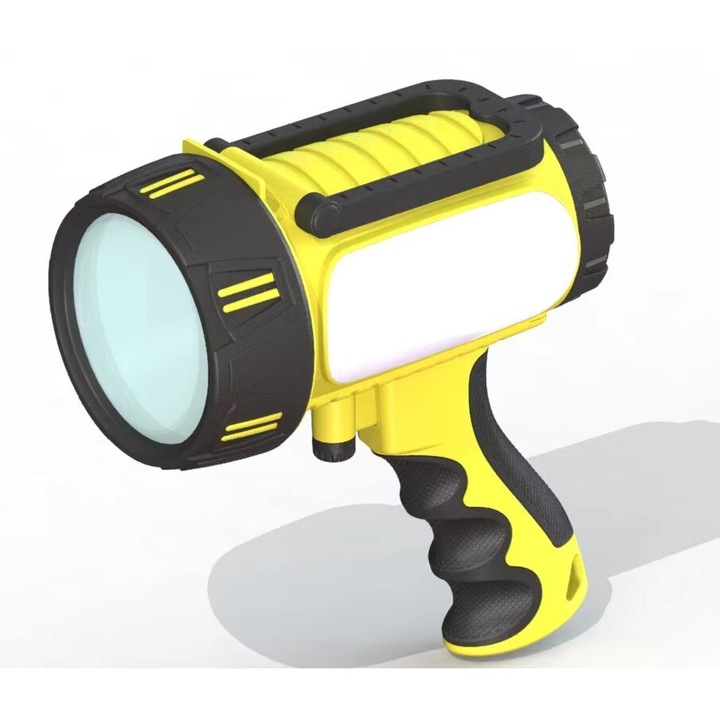 Jormftte hordozható lámpa, nagy teljesítményű, vízálló, 500m hatótáv, sárga