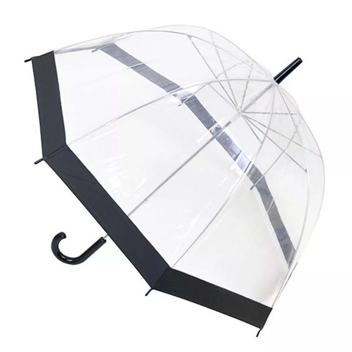 Umbrela transparenta, design dome, 48 inch, usor de utilizat, deschidere automata