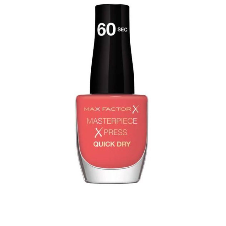Lac de unghii cu finisaj lucios, Max Factor Masterpiece Xpress, 416 Feelin' Peachy, 8 ml