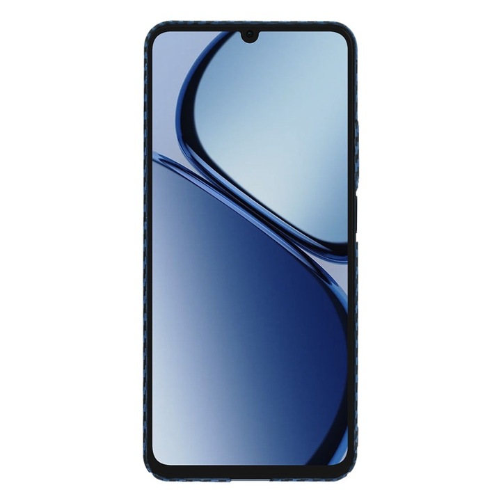 Капак за Realme C61 Realme C63 CarbonFiber UltraSlim Lightweight син