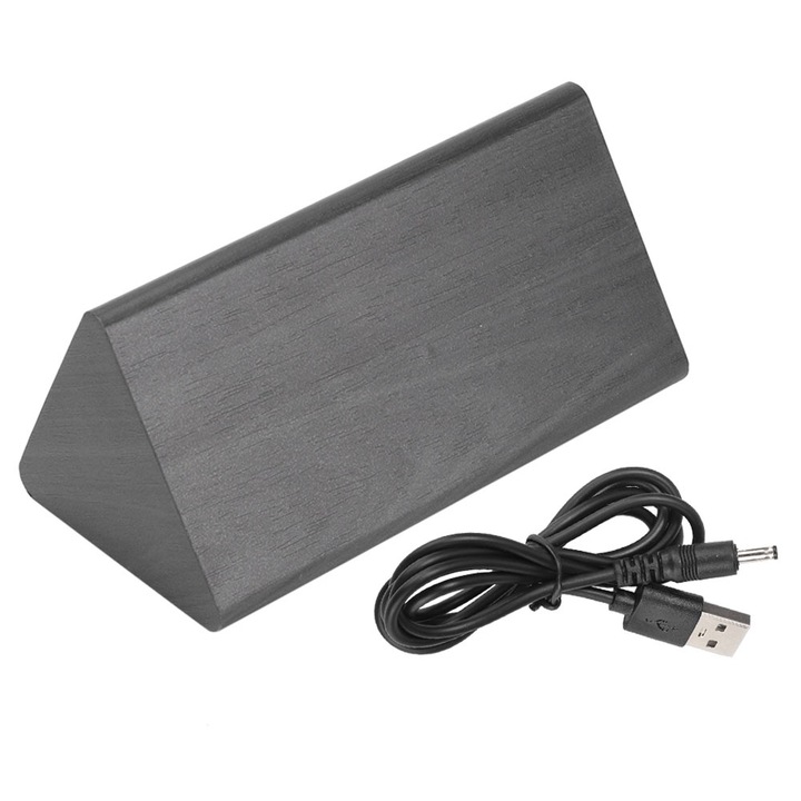 Jormftte fa ébresztőóra, digitális, hőmérséklettel, állítható fényerővel, fekete, kábeles vagy akkumulátoros tápellátás