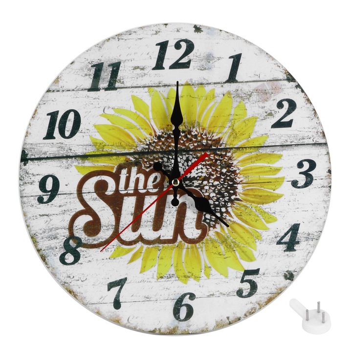 Jormftte dekoratív óra, európai retro stílusú, 30cm, csendes kvarc szerkezet, arab számok, könnyű összeszerelés