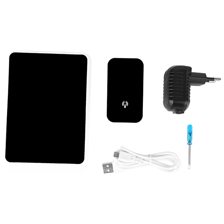 Jormftte dekoratív óra, digitális időjárás állomás, LED kijelző, ébresztő, szundi funkció, 220 V