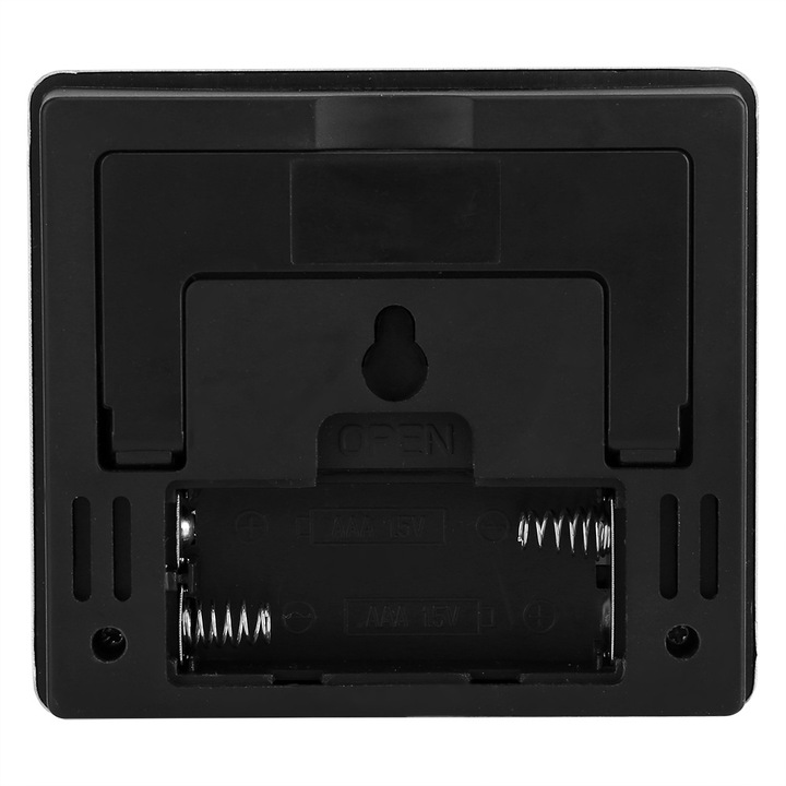 LCD digitális háttérvilágítású időjárás-páratartalom-hőmérséklet kijelző ébresztőóra hőmérő páratartalom mérő