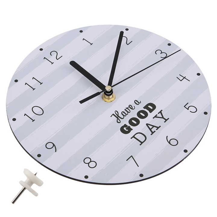 Jormftte dekoratív óra, európai stílusú, 20 cm, elegáns szín, inspiráló idézetekkel